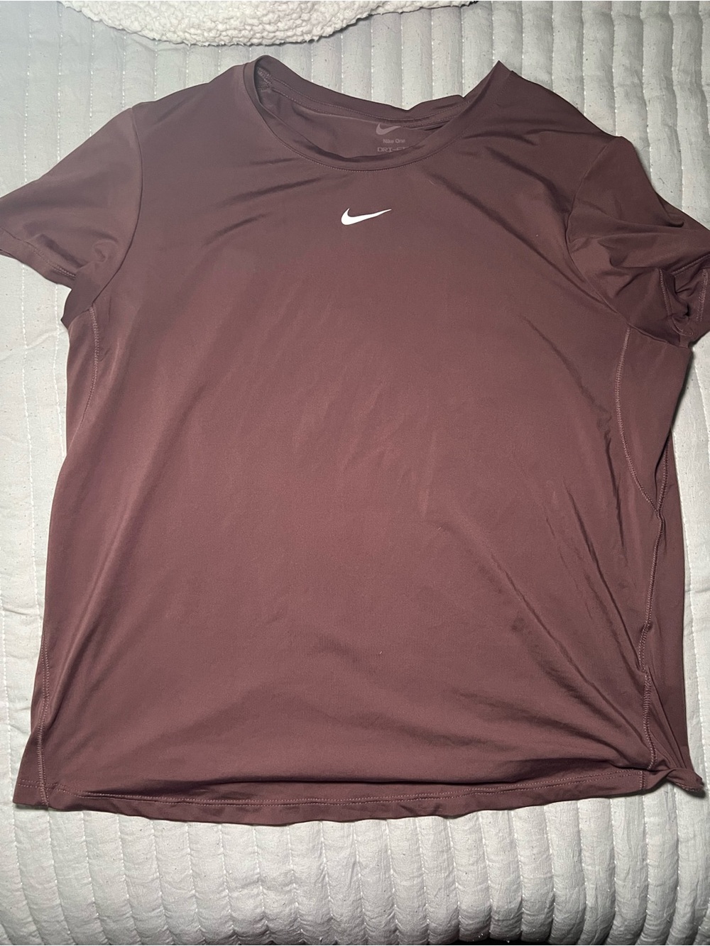 Nike Women’s Maroon Dri-FIT Short Sleeve Shirt